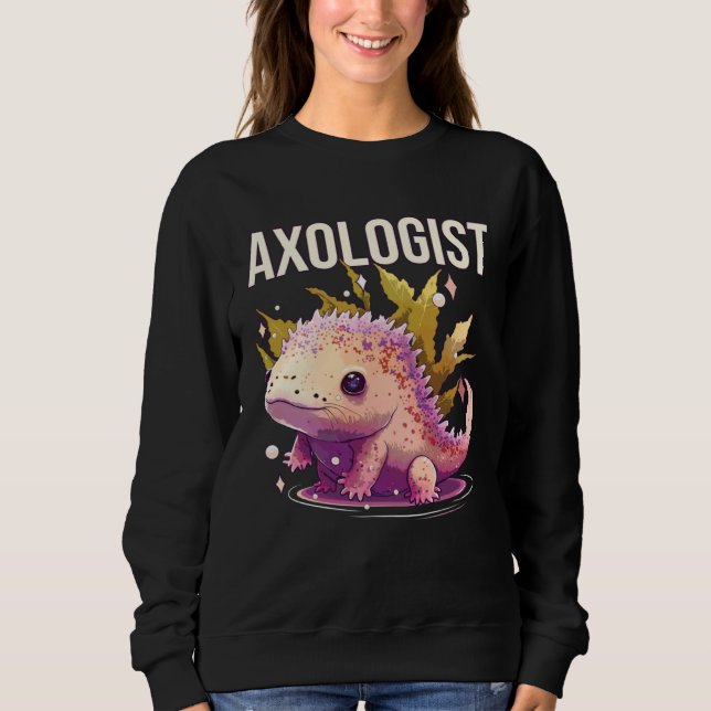 Axologist Axolotl Owner Axolotl  Underwater Animal T Shirt (Framsida)