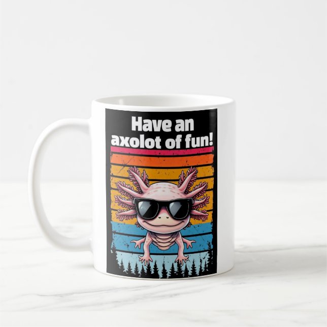 Axolot Of Fun Mug - Funny Axolotl Meme Coffee Cup Kaffemugg (Vänster)