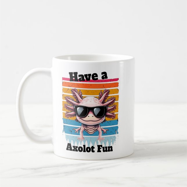 Axolot Of Fun Mug - Funny Axolotl Pun Coffee Cup Kaffemugg (Vänster)