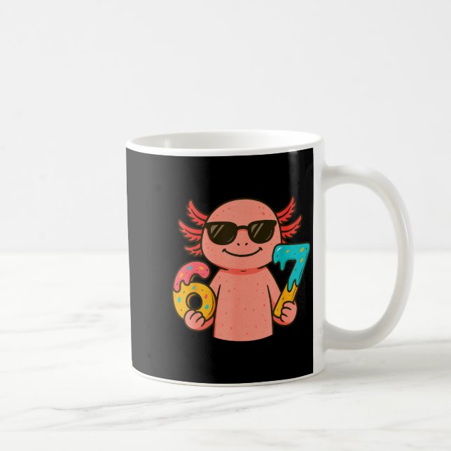 Axolotl 67 Meme Six Seven Funny Ice Cream Drip  Kaffemugg (Höger)