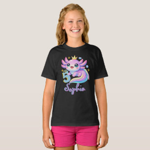 Axolotl Alotl Rolig Födelsedagsklänning,Söt Rosa A T Shirt