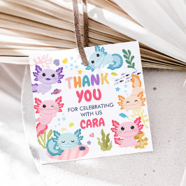 Axolotl Alotl Roligt Födelsedagsfest Square Gåvor Etiketter