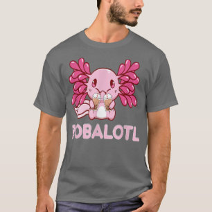 Axolotl Älskare Bobalotl Boba Kawaii Japanska Gift T Shirt