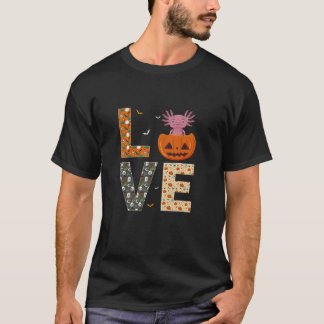 Axolotl Älskare Boys Girls Kids Funny Halloween Co T Shirt