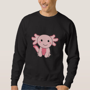 Axolotl Älskare Cute Animals För barn Rosa Lång Ärmad Tröja
