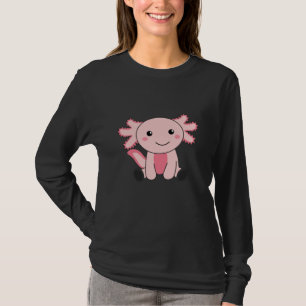 Axolotl Älskare Cute Animals För barn Rosa T Shirt