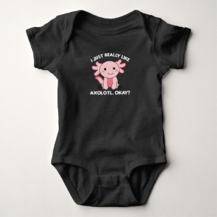 Axolotl Älskare Cute Animals För barn Rosa T Shirt