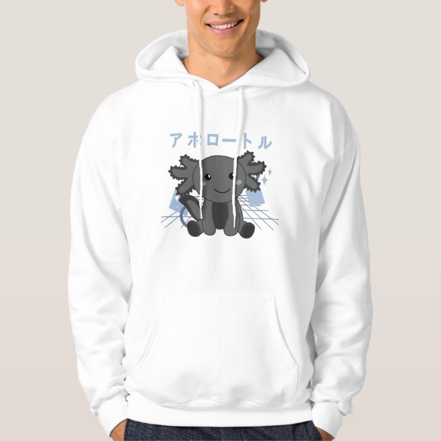 Axolotl Älskare Cute Animals Slappna av Sweet Axol Hoodie (Framsida)