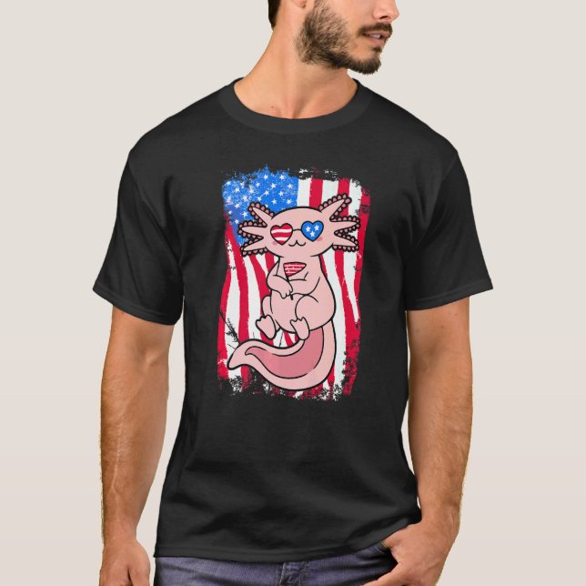 Axolotl amfibie  ordspråk  19 t shirt (Framsida)
