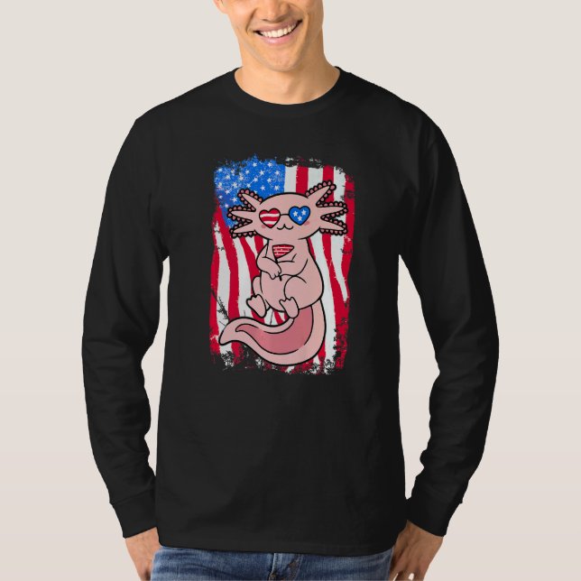 Axolotl amfibie  ordspråk  19 t shirt (Framsida)