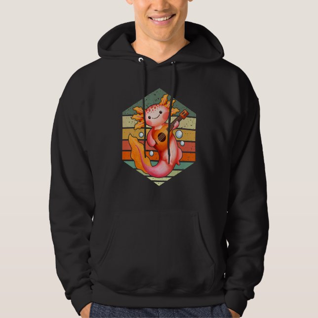 Axolotl Amphibian  Sayings 8 Hoodie (Framsida)