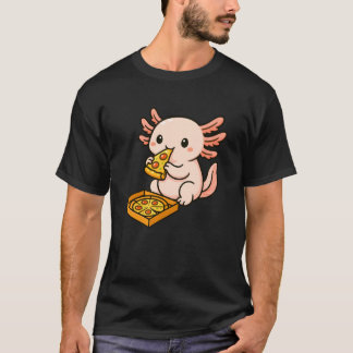 Axolotl Animal Lover Pizza Zoo Boys Girls Kids T Shirt