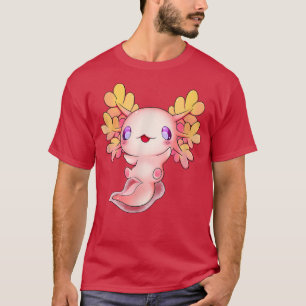Axolotl Anime Fish Cute Baby Lizard Kawaii Pastel T Shirt