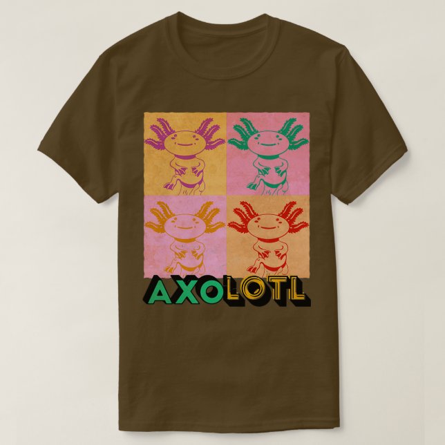 Axolotl Aquarium Akvaristic Terrariums Artwork Axo T Shirt (Design framsida)