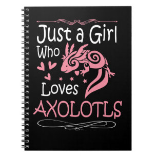 Axolotl är bara en flicka som Kärlek Axolotls Mana Anteckningsbok