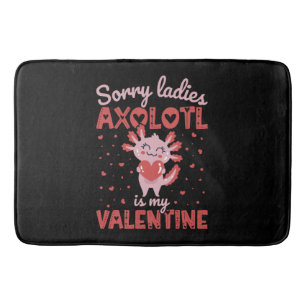 Axolotl är min valentin badrumsmatta