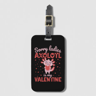 Axolotl är min valentin bagagebricka
