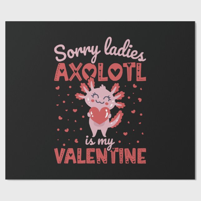 Axolotl är min valentin presentpapper (Platt)