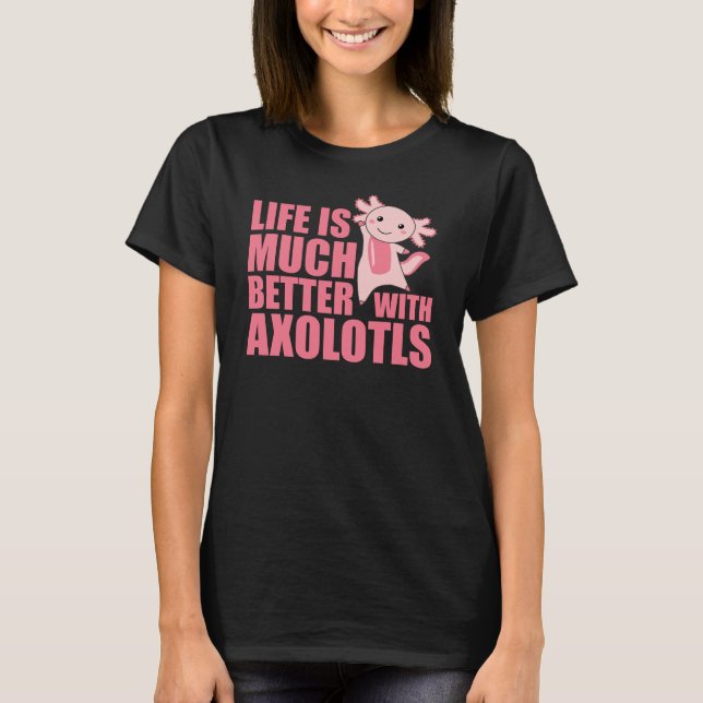 Axolotl är mitt spritdjur - sötad Axolotl T Shirt (Framsida)