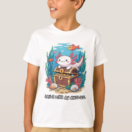 Axolotl är stolt över att sitta satsar på en skatt t shirt
