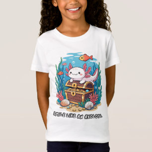 Axolotl är stolt över att sitta satsar på en skatt t shirt