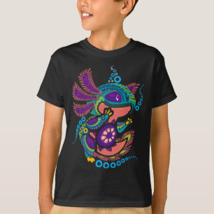 Axolotl Art Aztec Mexican Salamander Mexico Cinco T Shirt
