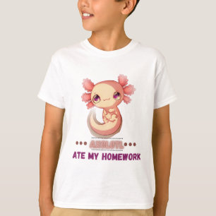 Axolotl åt min läxa T-Shirt