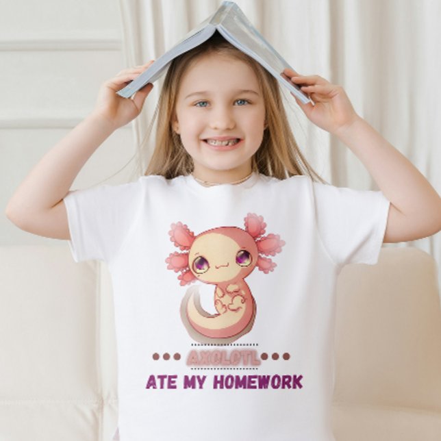 Axolotl åt min läxa T-Shirt (Skapare uppladdad)