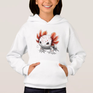 "Axolotl Äventyr" Mysiga Barn Hoodie 🌟 🐾 T Shirt