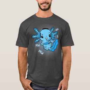 Axolotl Axolotl Fish Spela videospel Lizard G T Shirt