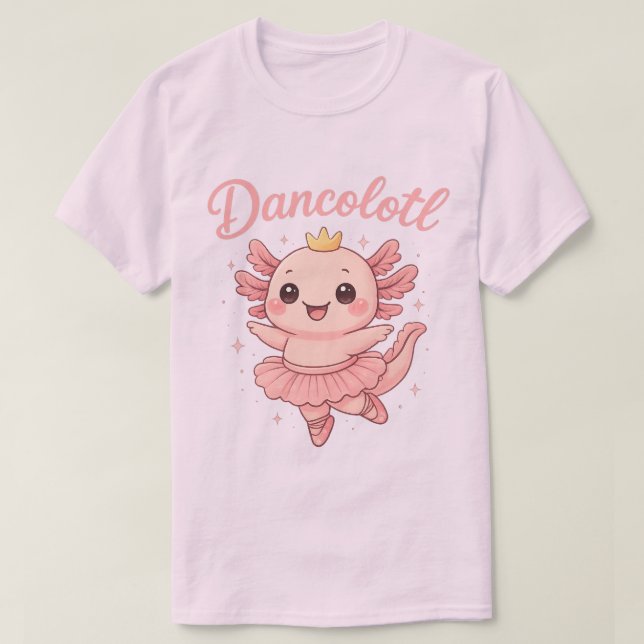  Axolotl Ballerina Dancolotl  Dansdjur Present  T Shirt (Design framsida)