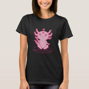 Axolotl Baphomet Pagan Black T Shirt