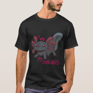 axolotl bebis svart t shirt