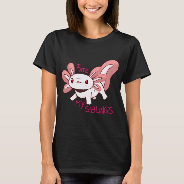 Axolotl-bebis T Shirt (Framsida)