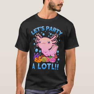 Axolotl Birthday Kids Manar Women Cute Axolotl T Shirt