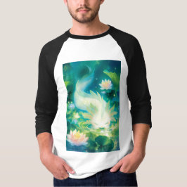 Axolotl Blommigt Oasis T Shirt