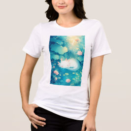 Axolotl Blomster Damm Frid T Shirt