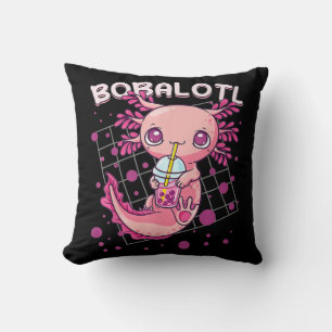 Axolotl Boba Tea Bubble Tea Kawaii Anime Japanska Kudde