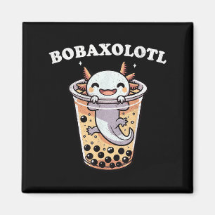 Axolotl Boba Tea Bubble Tea Mjölk Tea Anime Axolot Magnet