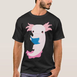 Axolotl Bookworm T Shirt