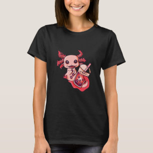 Axolotl Bubble Tea Aquaristic Fishbowl Pet T Shirt