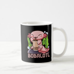 Axolotl Bubble Tea Girls Tonåring Women Kawaii Ani Kaffemugg