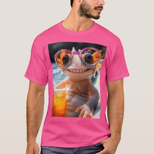 Axolotl - Chillen mit Stil T Shirt (Framsida)
