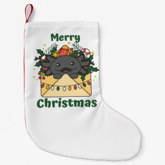 Axolotl Christmas Letter Winter Animals Axolotls Liten Julstrumpa
