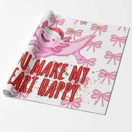 Axolotl christmas presentpapper