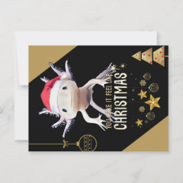 Axolotl christmas vykort