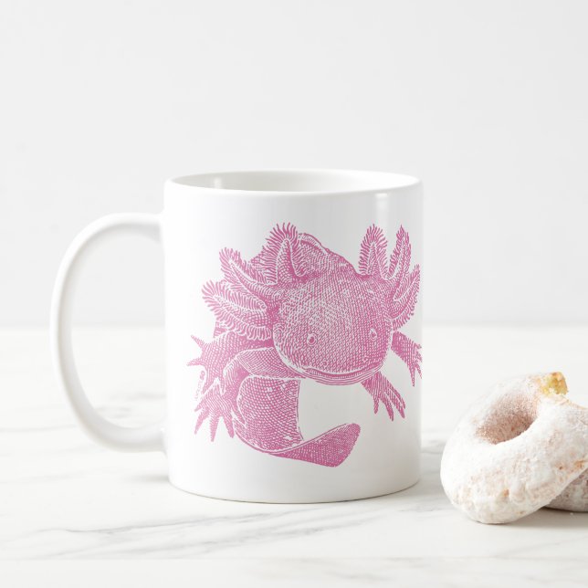 Axolotl Coffee Mug - PINK Kaffemugg (Med munk)