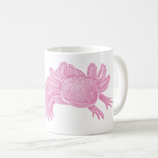 Axolotl Coffee Mug - PINK Kaffemugg (Framsida höger)