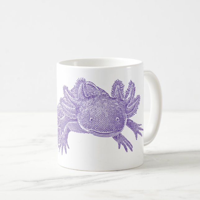 Axolotl Coffee Mug - PURPLE Kaffemugg (Framsida höger)