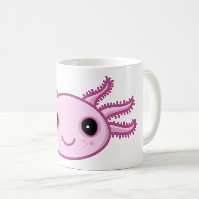 Axolotl - Cute Axolotl Animal Classic Mugg, 11 oz Kaffemugg (Framsida höger)